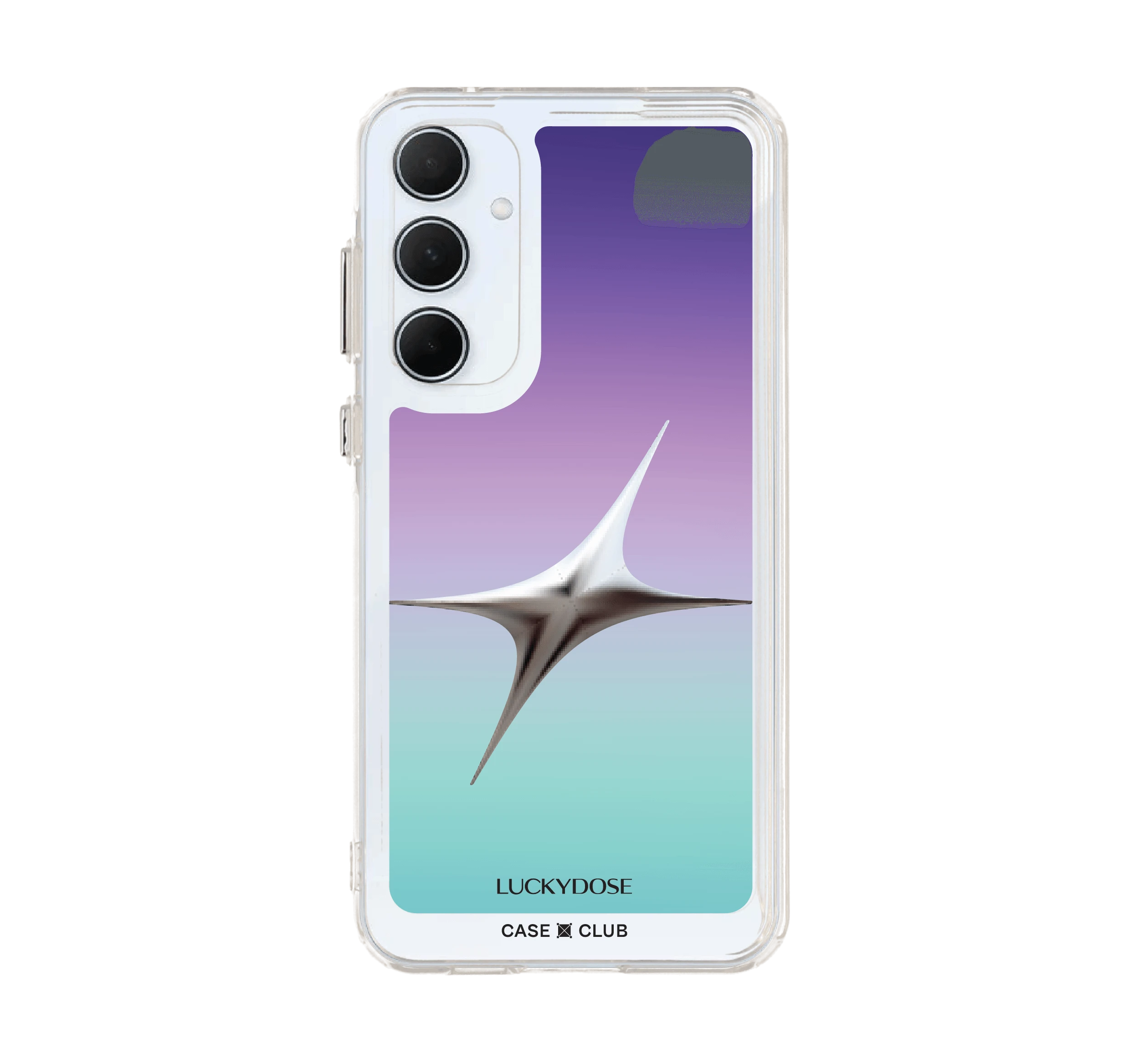 samsung galaxy a55 clear case luckydose monday lucky color